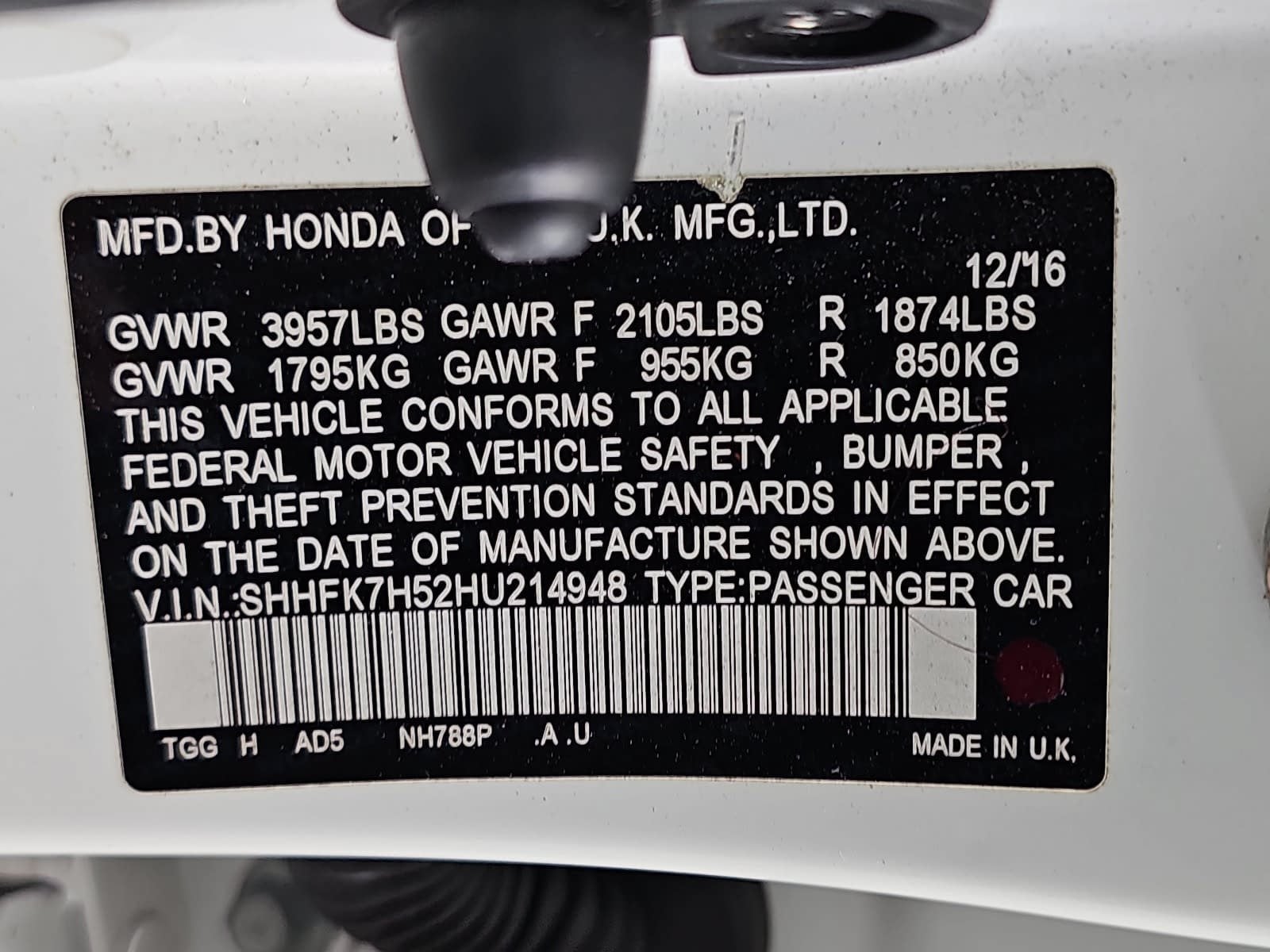 2017 Honda Civic EX