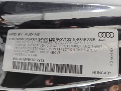 2019 Audi A3 2.0T Premium