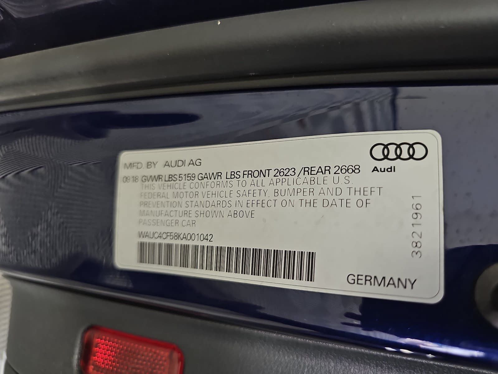 2019 Audi S5 Sportback Prestige quattro