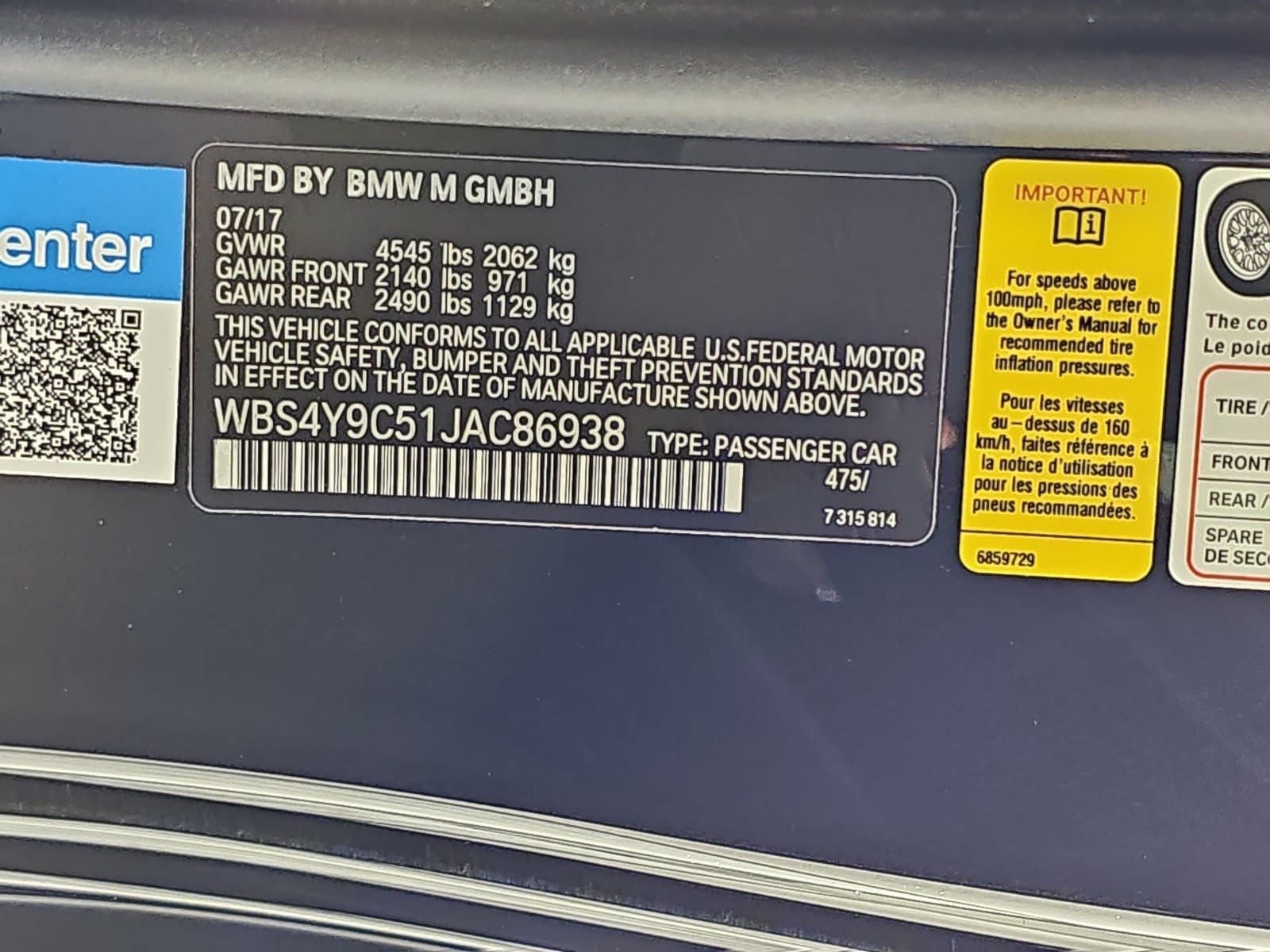 2018 BMW M4 Base