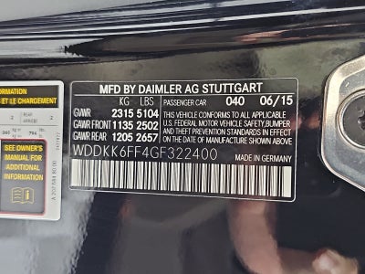 2016 Mercedes-Benz E-Class E 400