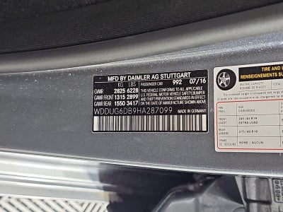 2017 Mercedes-Benz S-Class S 550e
