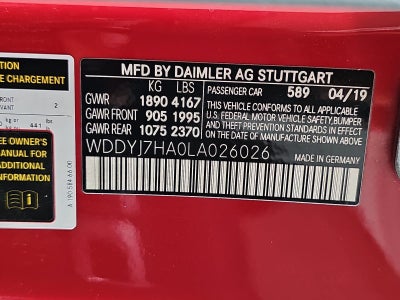 2020 Mercedes-Benz AMG® GT Base