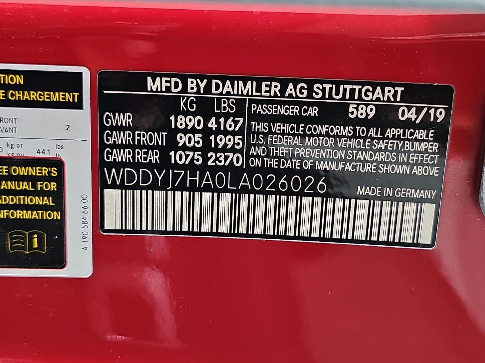 2020 Mercedes-Benz AMG® GT Base