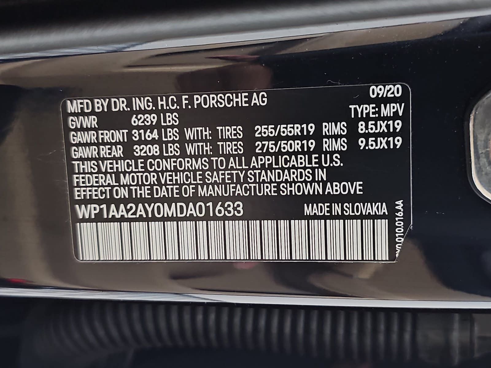 2021 Porsche Cayenne Base