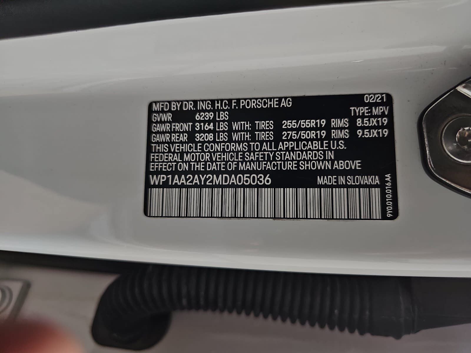 2021 Porsche Cayenne Base