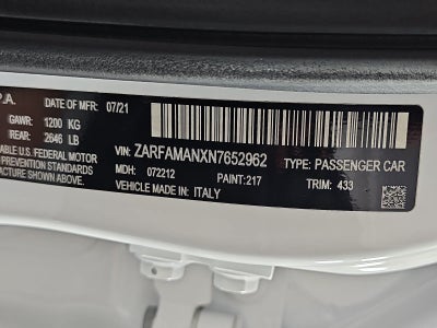2022 Alfa Romeo Giulia Sprint