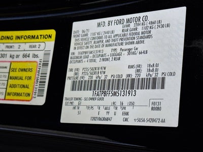2021 Ford Mustang GT Premium