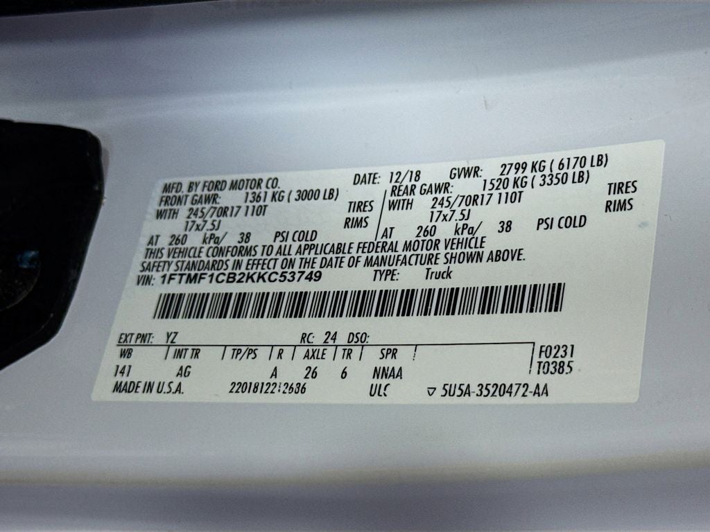 2019 Ford F-150 XL