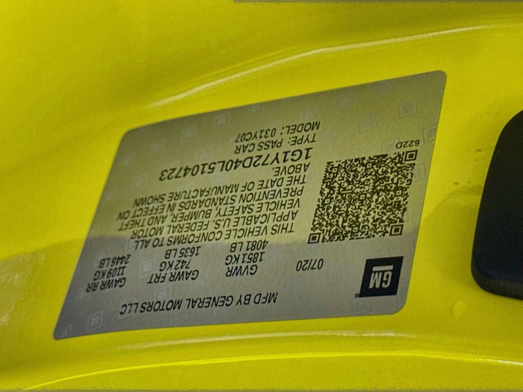 2020 Chevrolet Corvette Stingray 2LT