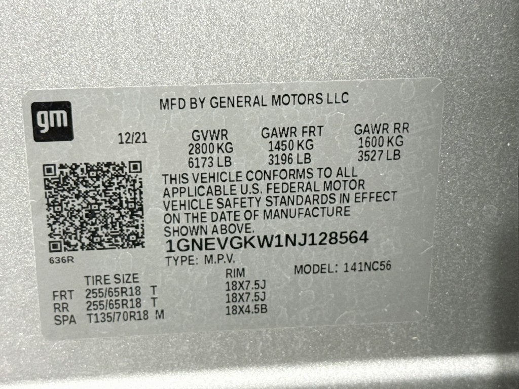 2022 Chevrolet Traverse LT 1LT
