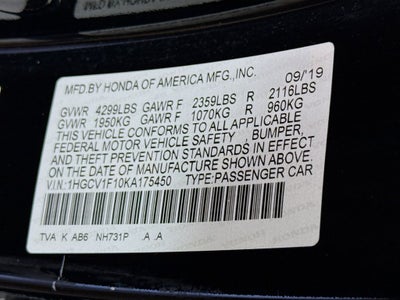 2019 Honda Accord LX
