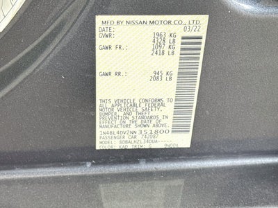 2022 Nissan Altima 2.5 SV