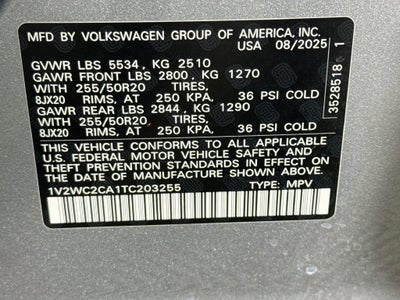 2026 Volkswagen Atlas Cross Sport SE w/Technology