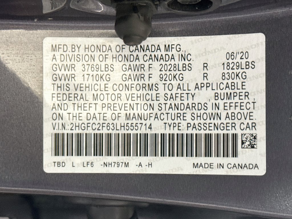 2020 Honda Civic LX