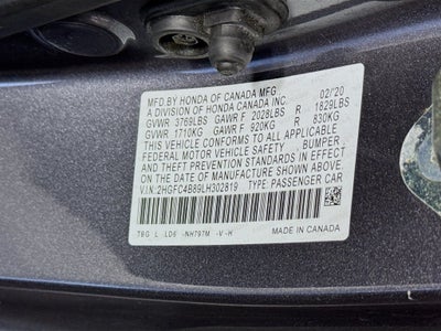 2020 Honda Civic Sport