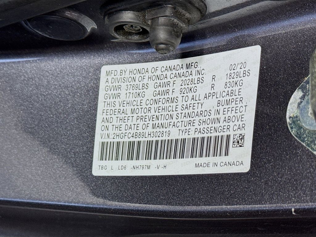 2020 Honda Civic Sport