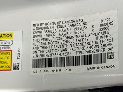 2024 Honda Civic Sport