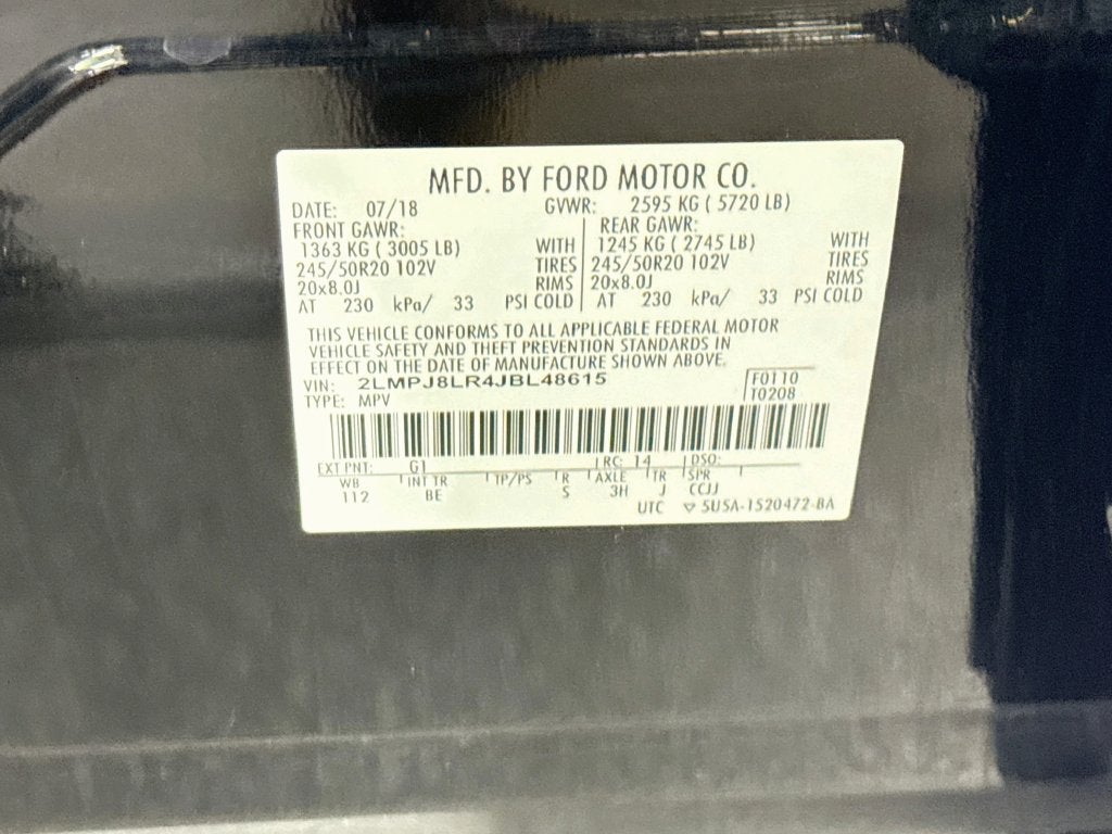 2018 Lincoln MKX Reserve