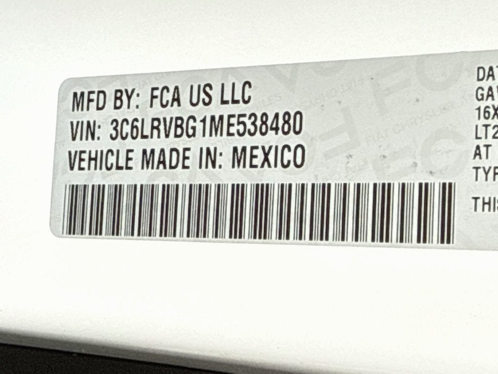 2021 RAM ProMaster 1500 Base 136 WB
