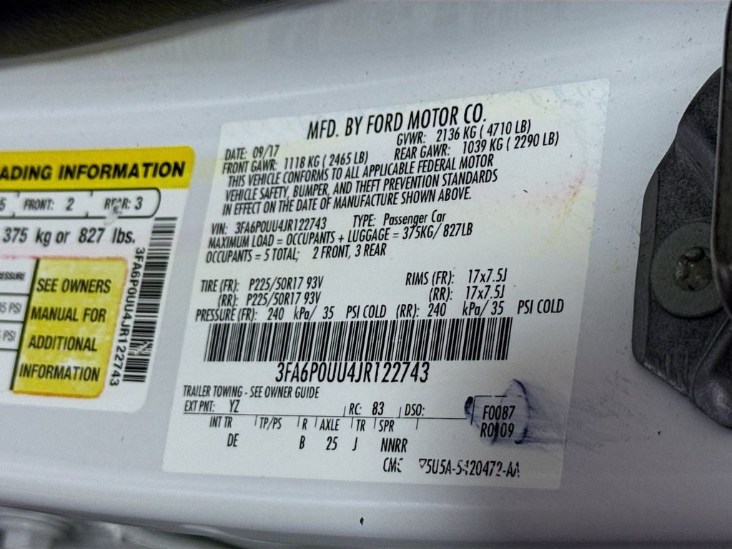 2018 Ford Fusion Hybrid S