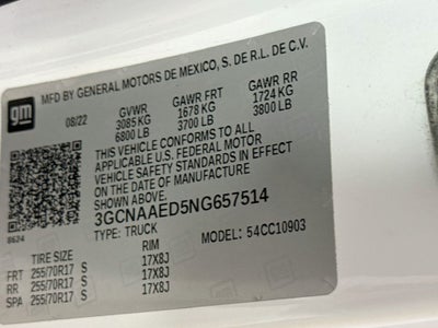2022 Chevrolet Silverado 1500 WT