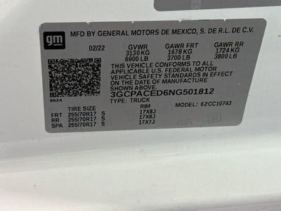 2022 Chevrolet Silverado 1500 LT