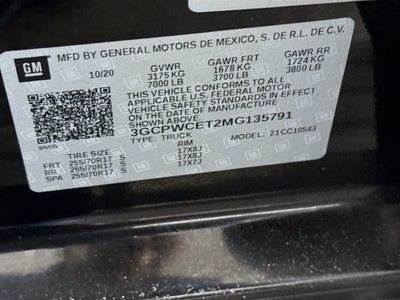 2021 Chevrolet Silverado 1500 LT