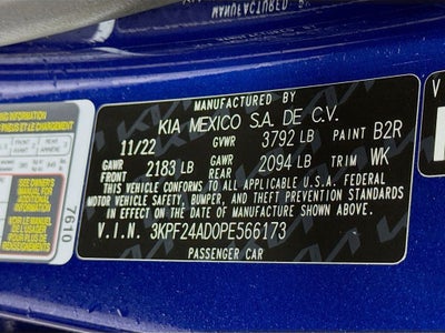 2023 Kia Forte LXS