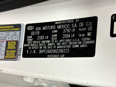 2019 Kia Forte LXS