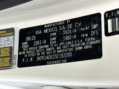 2025 Kia K4 EX