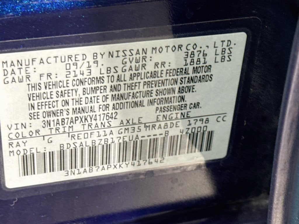 2019 Nissan Sentra S
