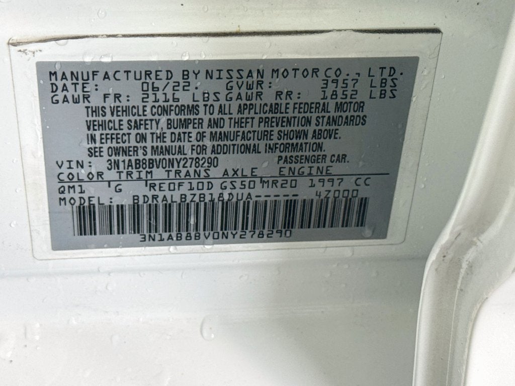2022 Nissan Sentra S