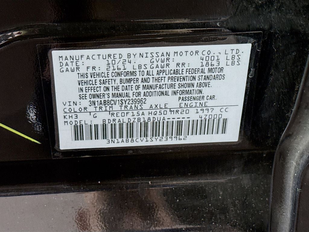 2025 Nissan Sentra SV