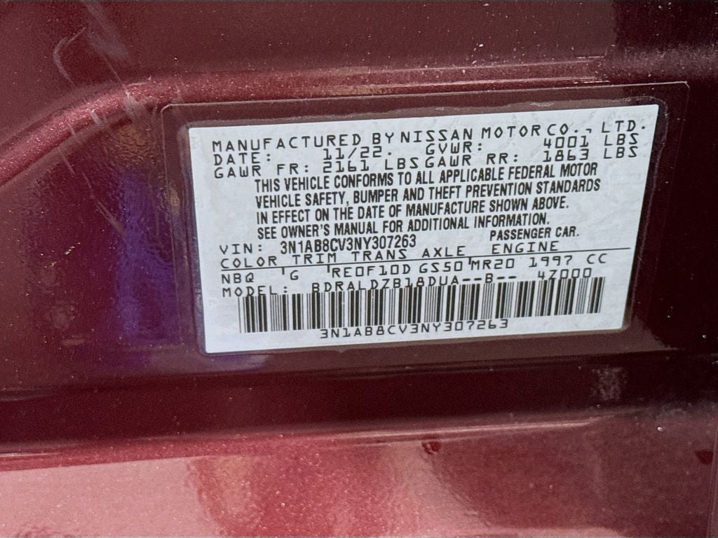 2022 Nissan Sentra SV