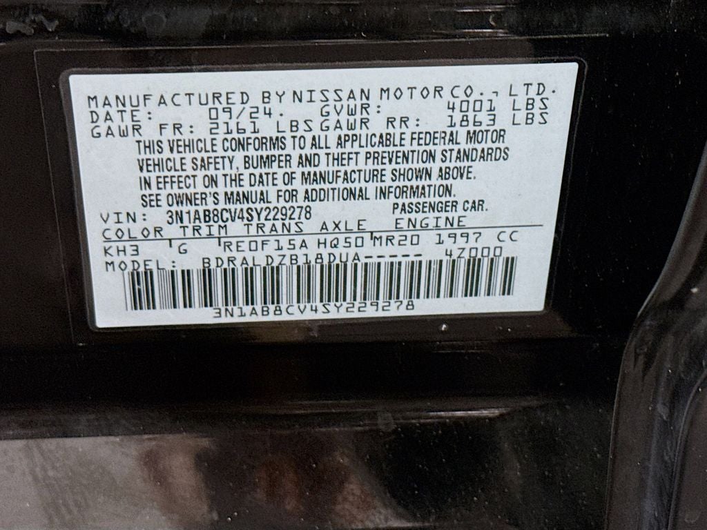 2025 Nissan Sentra SV