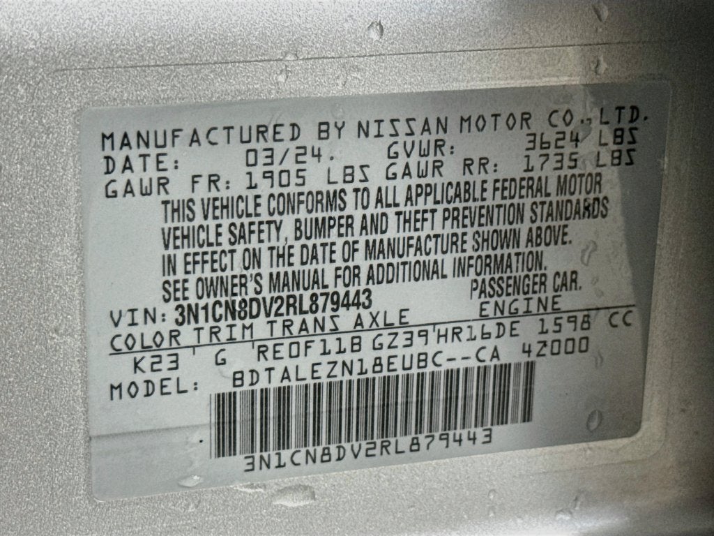 2024 Nissan Versa 1.6 S