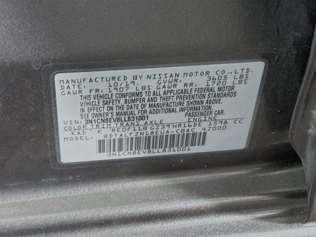 2020 Nissan Versa 1.6 SV