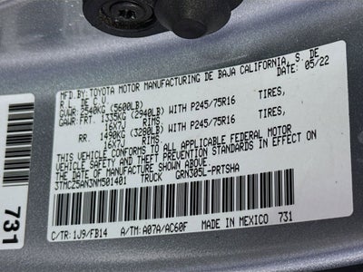 2022 Toyota Tacoma SR V6