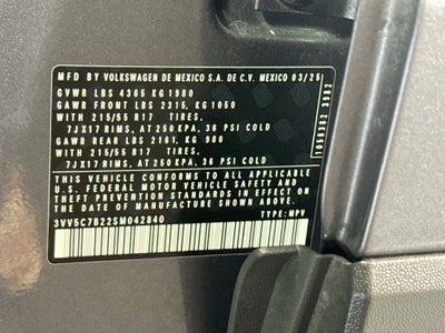 2025 Volkswagen Taos 1.5T S
