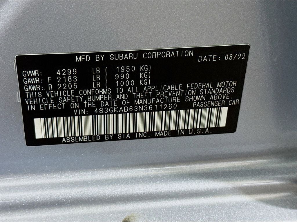 2022 Subaru Impreza Base