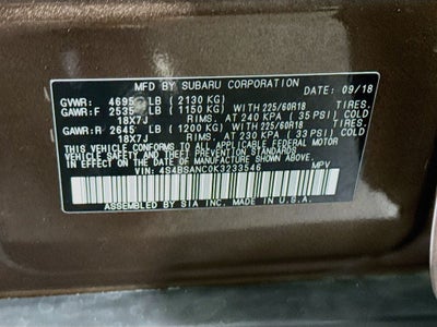 2019 Subaru Outback 2.5i Limited
