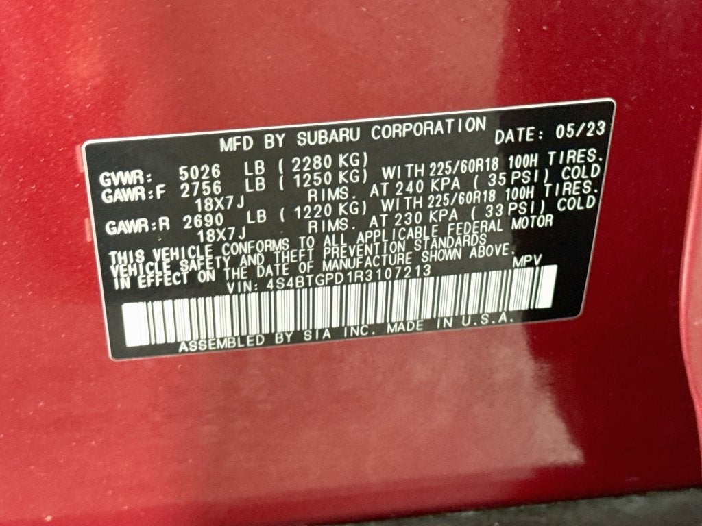 2024 Subaru Outback Touring XT