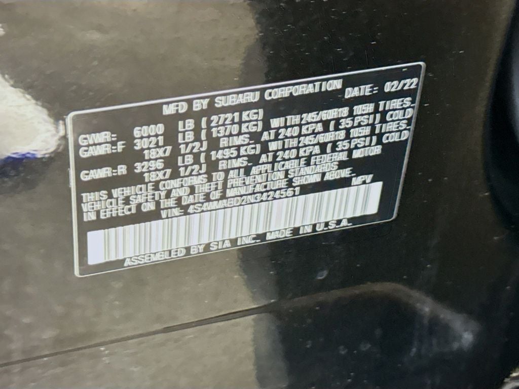 2022 Subaru Ascent Premium