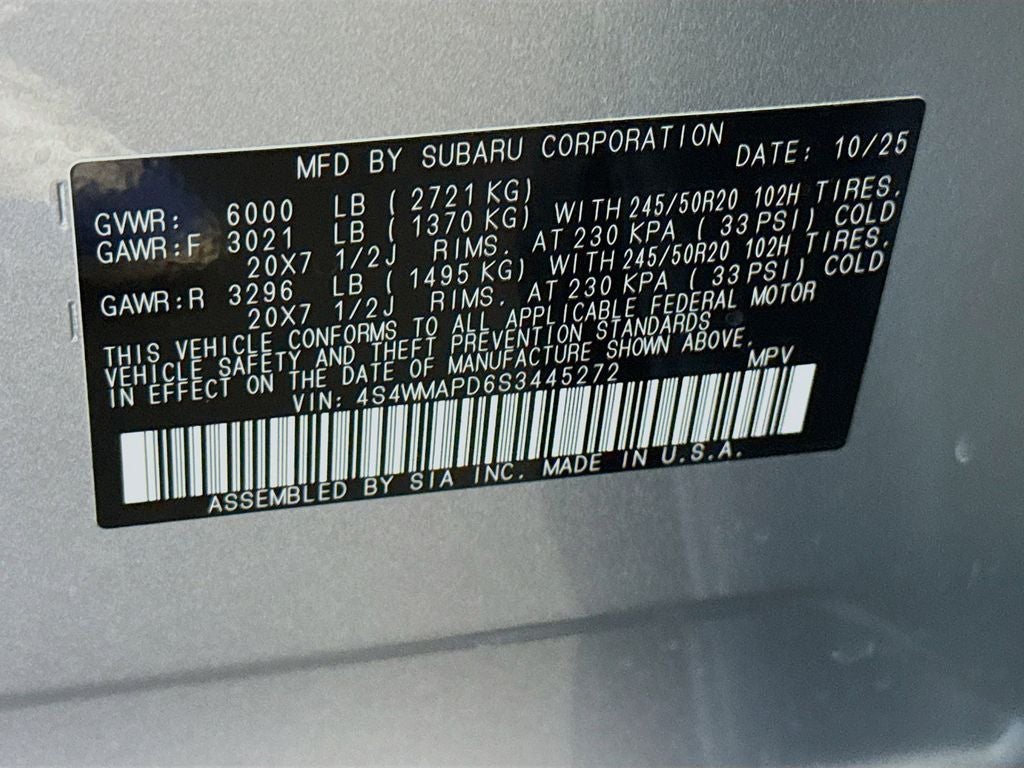 2025 Subaru Ascent Limited