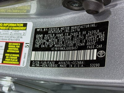 2018 Toyota Camry LE