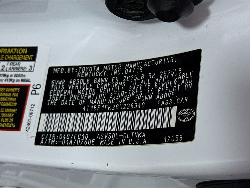 2016 Toyota Camry LE