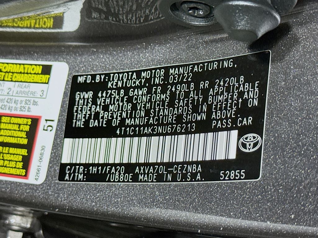 2022 Toyota Camry LE
