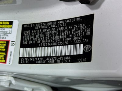 2022 Toyota Camry LE