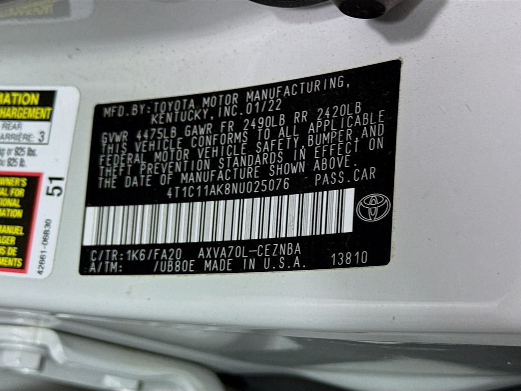 2022 Toyota Camry LE